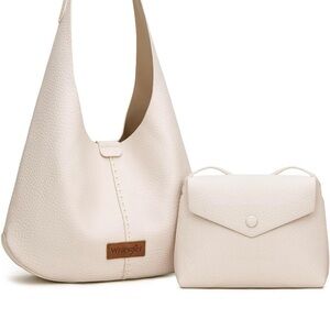 Wrangler Women's Cream Hobo Bag Set